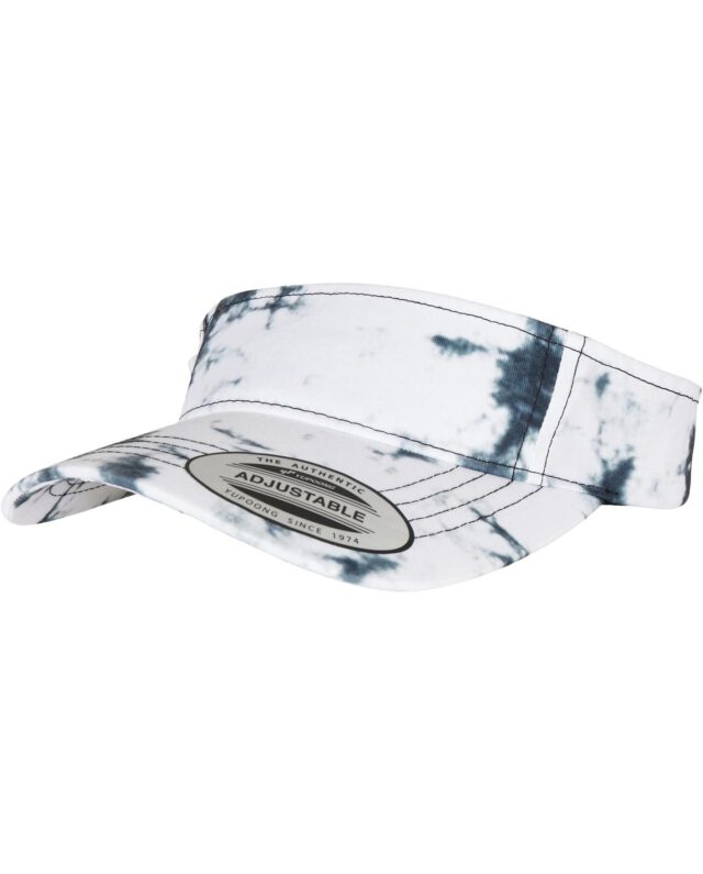 Flexfit Batik Dye Curved Visor Cap black/white 8888BD