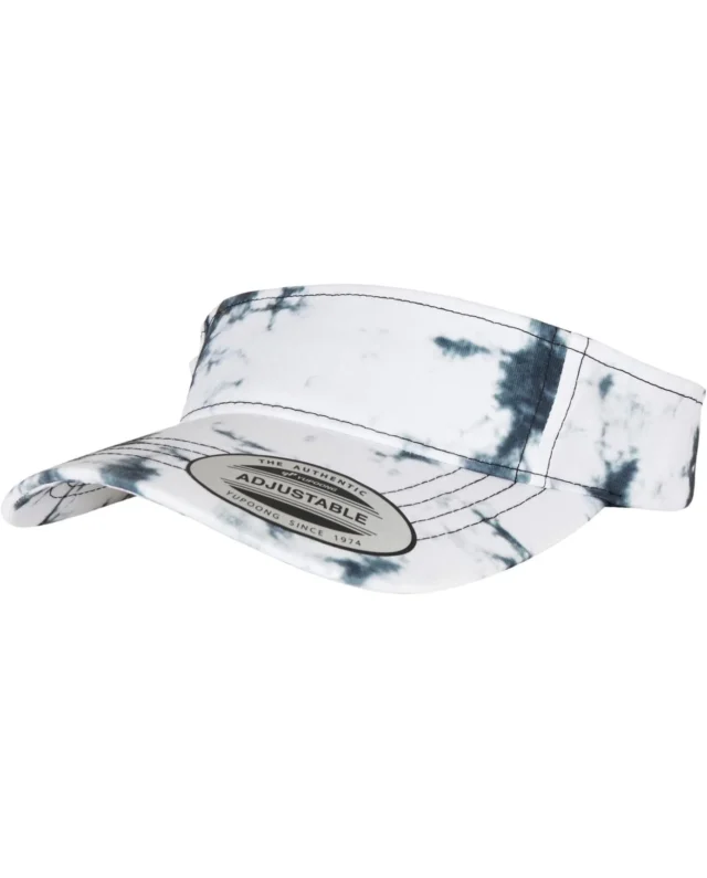 Flexfit Batik Dye Curved Visor Cap black/white 8888BD