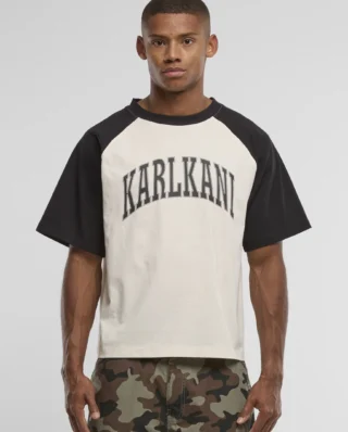 KARL KANI SPORT COLLEGE BOXY RAGLAN T-SHIRT WHITE KM262-016-1