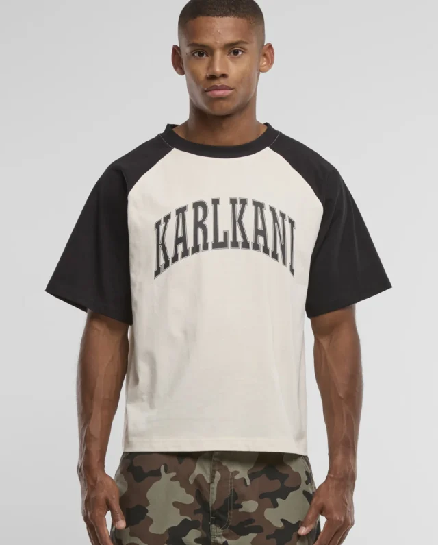 KARL KANI SPORT COLLEGE BOXY RAGLAN T-SHIRT WHITE KM262-016-1