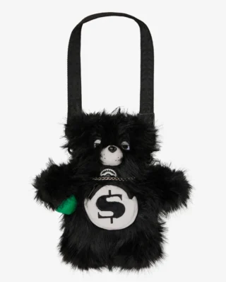 SPRAYGROUND FUR CRAY BLACK BEAR CUB BACKPACK B8213 63.5 x 17.78 x 30.48 cm