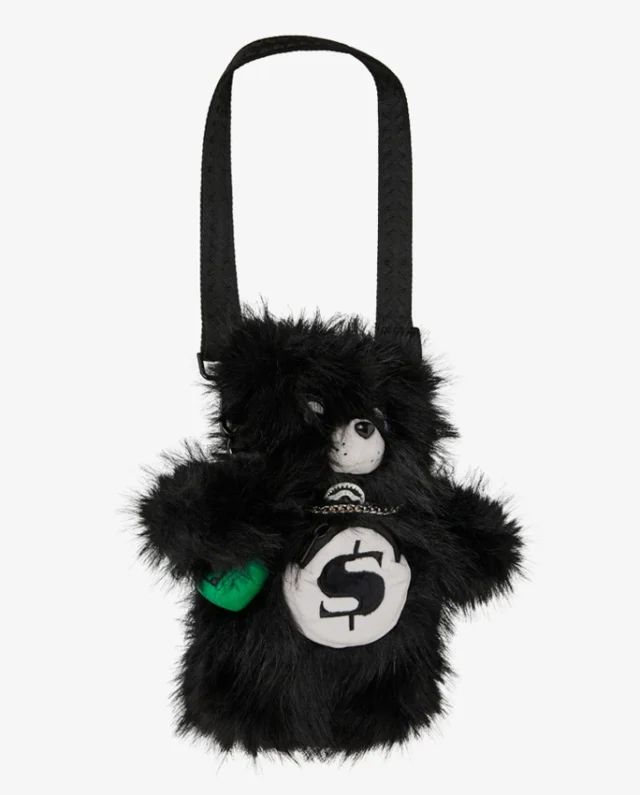 SPRAYGROUND FUR CRAY BLACK BEAR CUB BACKPACK B8213 63.5 x 17.78 x 30.48 cm - SPRAYGROUND
