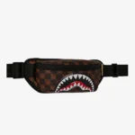 SPRAYGROUND SHARKS IN PARIS WTF BUBBLE BROWN CHECK CROSSBODY B9309 48.2 x 17.1 x 7.6 cm - Image 2