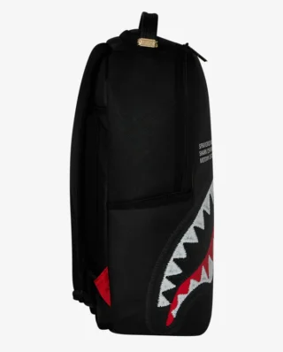 SPRAYGROUND SHARK CENTRAL BLACK EMBROIDERED SHARK BACKPACK B9629 46 x 15 x 29 cm - SPRAYGROUND