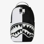 SPRAYGROUND SHARK CENTRAL BLACK AND WHITE STENCIL BACKPACK B9633 46 x 15 x 29 cm