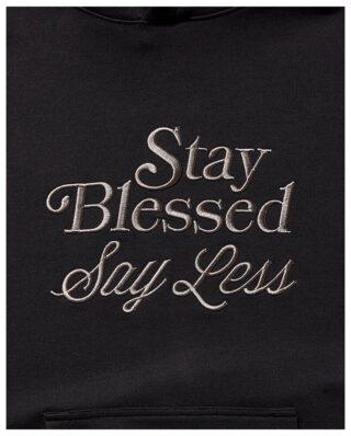 Sprayground Stay Blessed Hoodie Pullover Black SG977179 - SPRAYGROUND