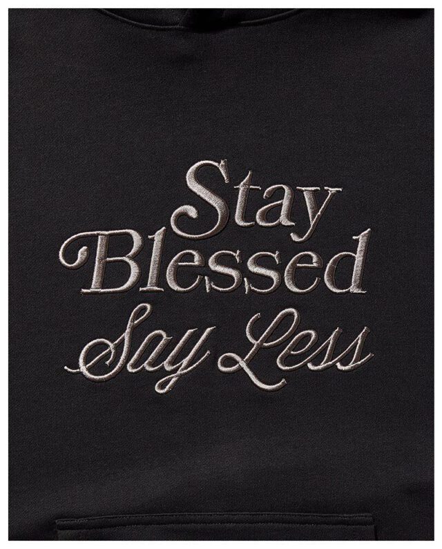 910SG9771___CL__IDX4_BLACK-1000×1000-1 Sprayground Stay Blessed Hoodie Pullover Black SG977179 - SPRAYGROUND
