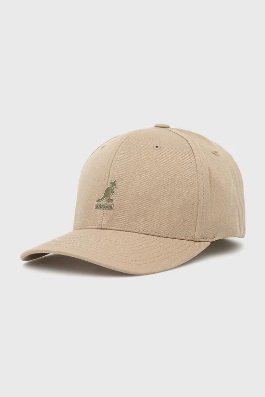 KANGOL WOOL FLEXFIT BASEBALL BEIGE 8650BC BG265 L/XL