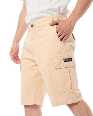 Bee Unusual Ripstop Cargo Shorts Beige