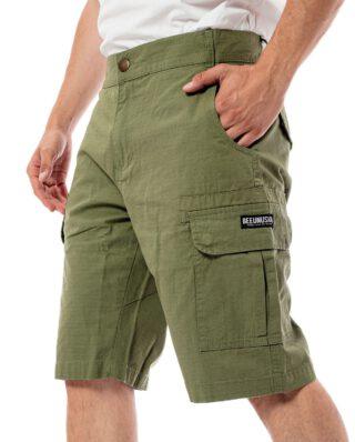 Bee Unusual Ripstop Cargo Shorts Khaki