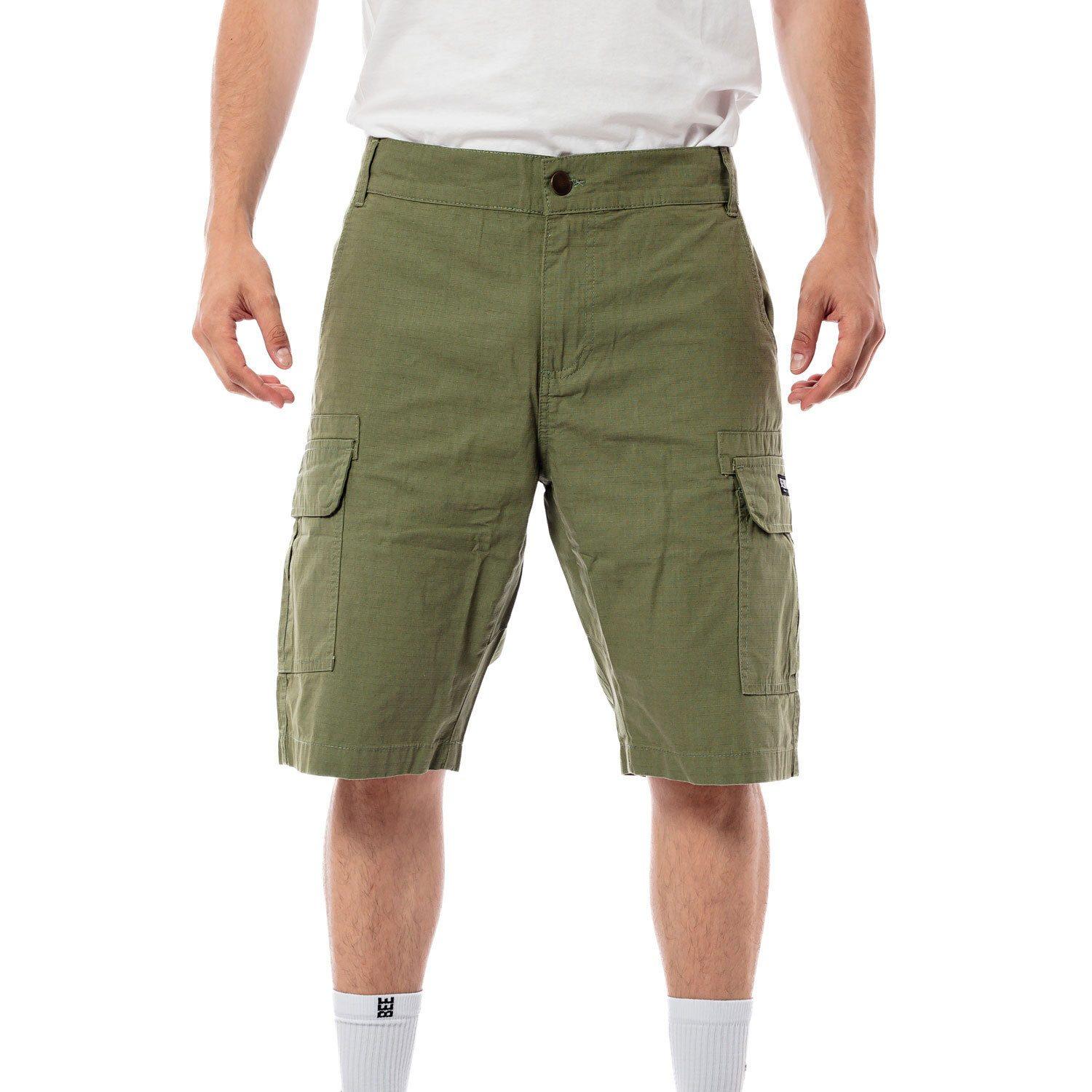 Bee Unusual Ripstop Cargo Shorts Khaki - Image 2