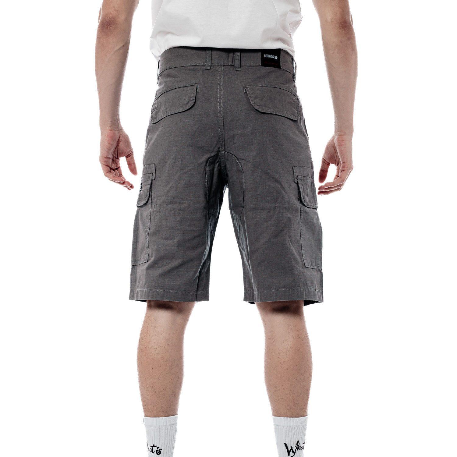 Bee Unusual Ripstop Cargo Shorts Grey - Image 2