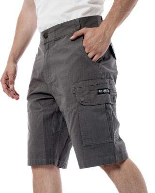 Bee Unusual Ripstop Cargo Shorts Grey