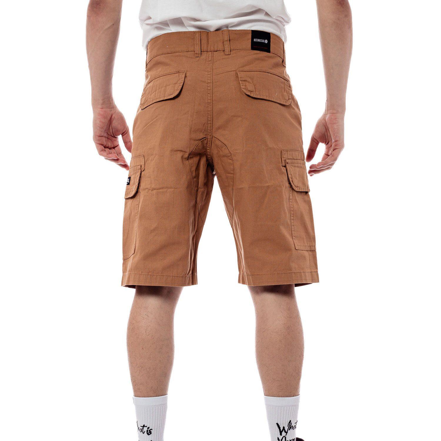 Bee Unusual Ripstop Cargo Shorts Choco - Image 2
