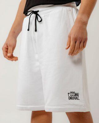Bee Unusual  "FxxxING Unusual" FT shorts white