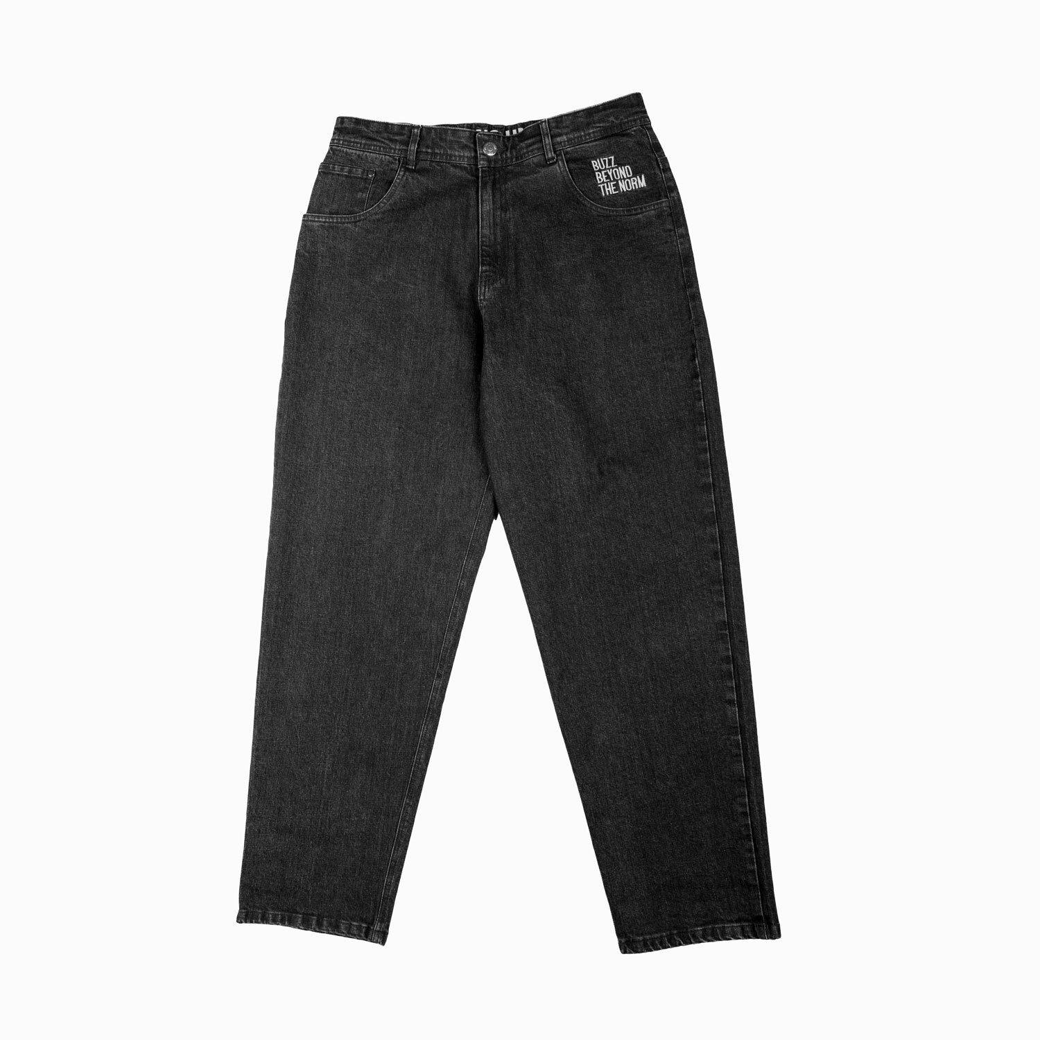 Bee Unusual Relaxed Jeans Washed Black AB-257022 - Image 5