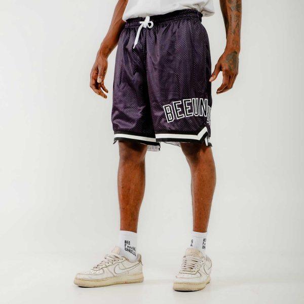 Bee Unusual Doily Mesh Basketball Shorts Black AB-259000