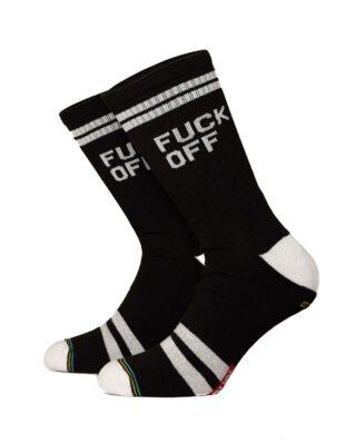 Bee Unusual Fuck Off Black socks AS-19410