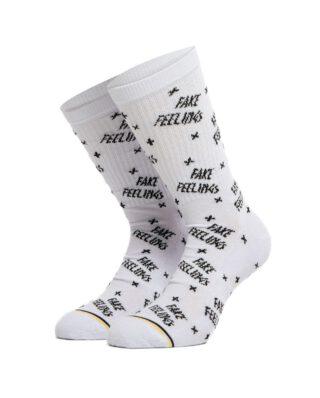 Bee Unusual Fake Feelings White Socks