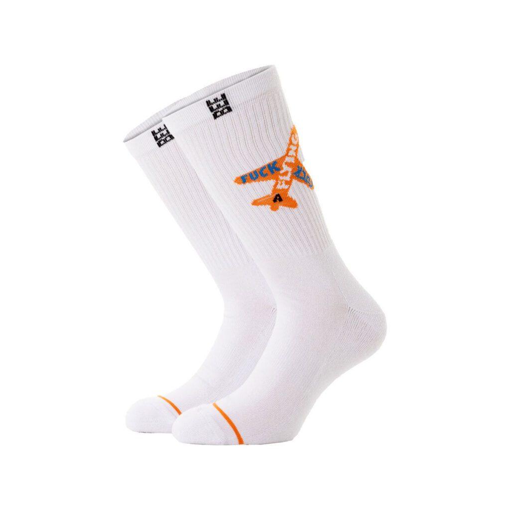 Bee Unusual A Flying F Premium White Socks AS-245022