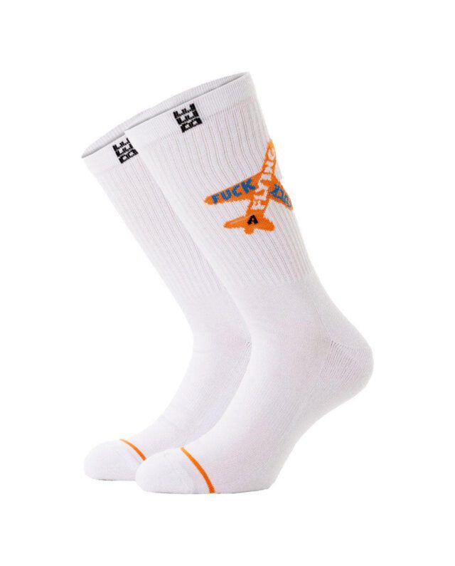 Bee Unusual A Flying F Premium White Socks AS-245022