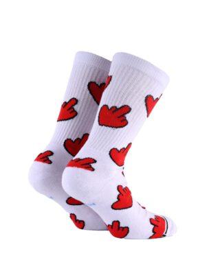 Bee Unusual “I Love To Hate You” White Socks AS-252905 - BEEUNUSUAL