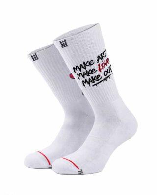 Bee Unusual “Make Love” Socks White AS-260712 - BEEUNUSUAL