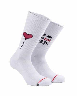 Bee Unusual “Make Love” Socks White AS-260712