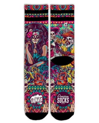 AMERICAN SOCKS DÍA DE LOS MUERTOS AS169 MID HIGH SIGNATURE - American Socks