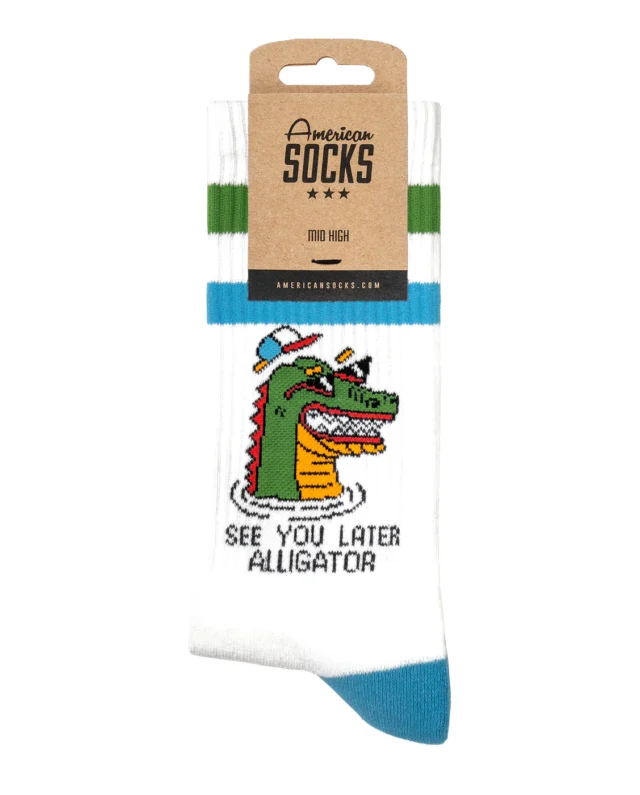AS282_SeeYouLater_ProductPicPKG_WebFonsBlanc_1400x American Socks AS282 See you Later Mid High O/S - American Socks