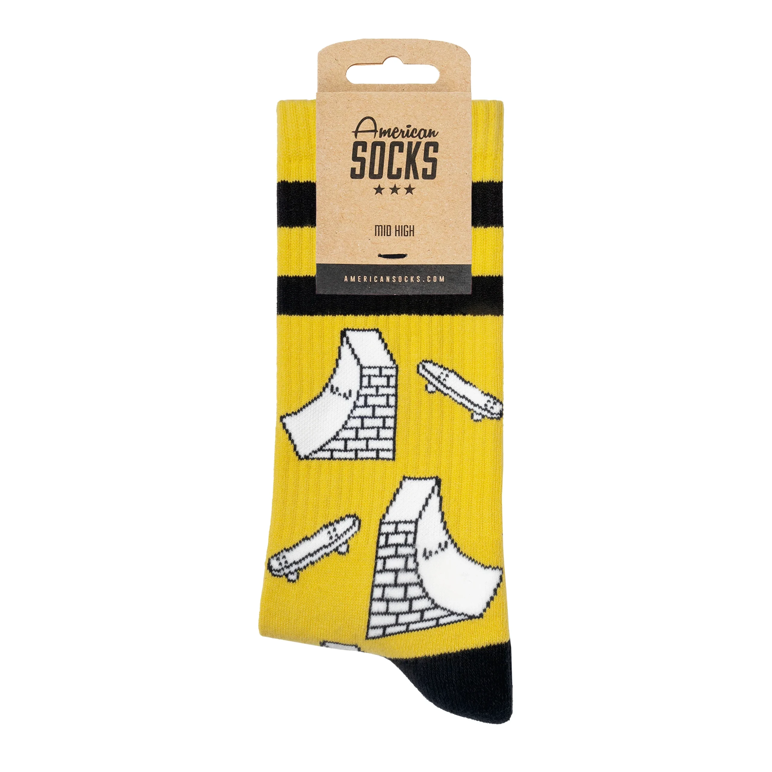American Socks AS298 Halfpipe Mid High O/S - Image 2