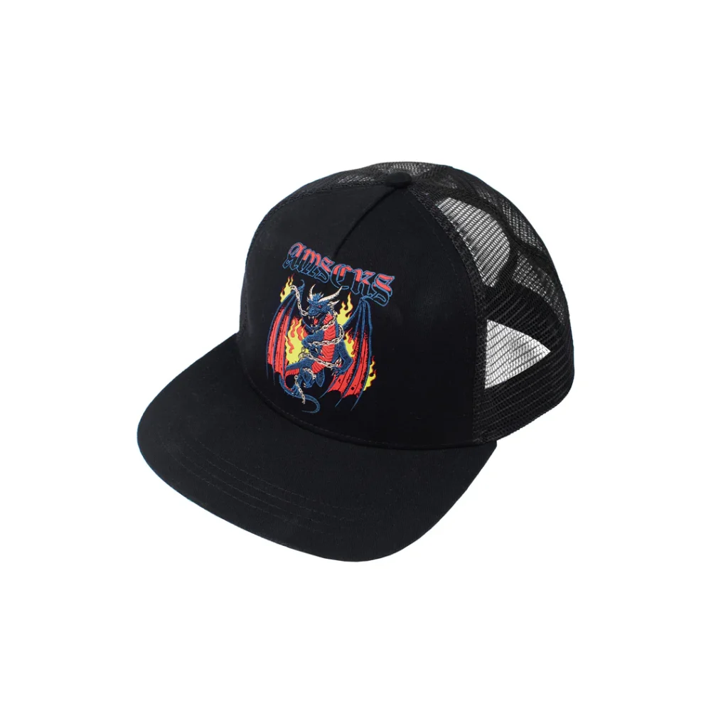 American Socks Dragon Force Trucker Cap Black ASG126 - American Socks