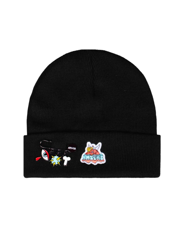 American Socks Fallen Angel Beanie Black ASG156