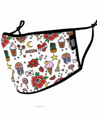 AMERICAN SOCKS DOODLE CANDY FACE MASK - American Socks