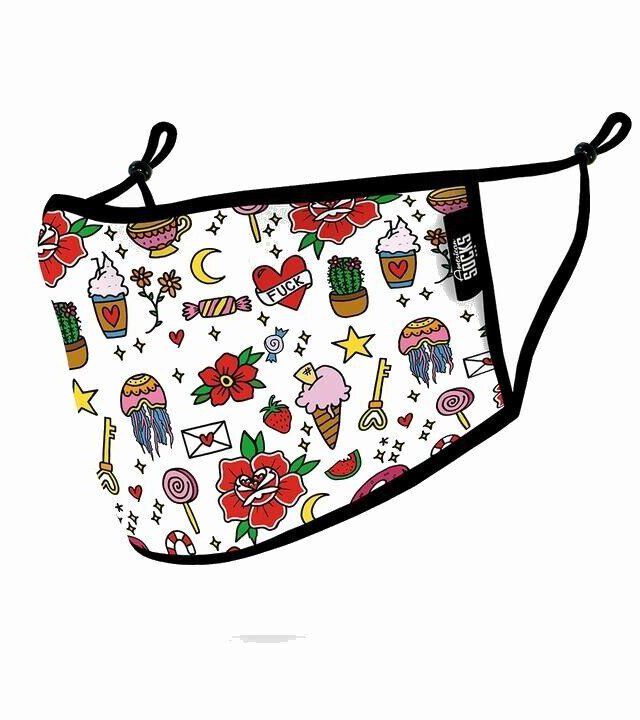 AMERICAN SOCKS DOODLE CANDY FACE MASK - American Socks