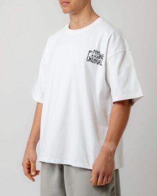 Bee Unusual " Bee FxxxING Unusual " Baggy T-shirt White