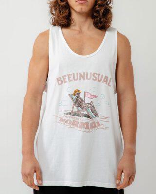 Bee Unusual " Relax " Tank Top White