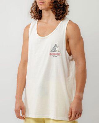 Bee Unusual " Break Free " Tank Top White