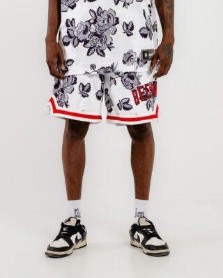 Bee Unusual Doily Mesh Basketball Shorts White AB-259001