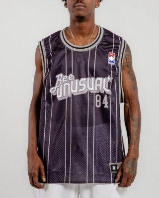 Bee Unusual Retro Basketball Jersey Tank Black/Grey AT-259014