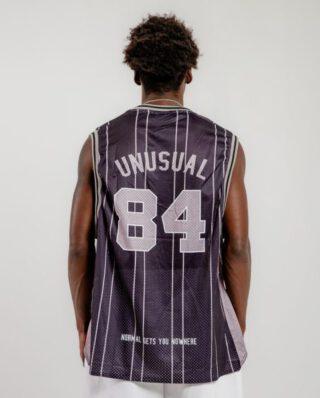 Bee Unusual Retro Basketball Jersey Tank Black/Grey AT-259014 - BEEUNUSUAL