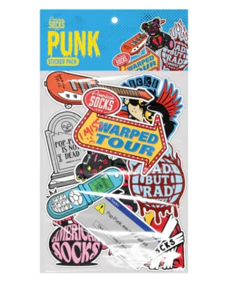 American Socks ASG193 Pop-Punk Sticker Pack - American Socks