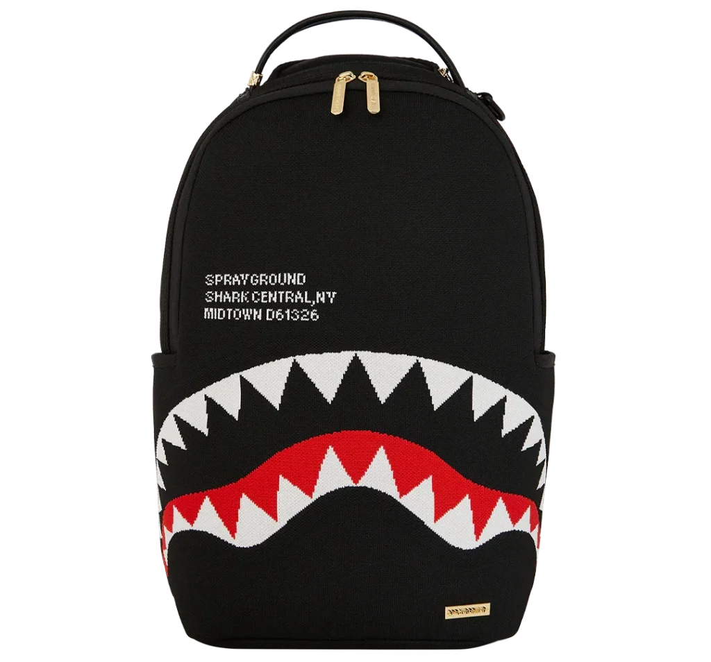 SPRAYGROUND SHARK CENTRAL KNIT BACKPACK B7570 45 x 15 x 29 cm
