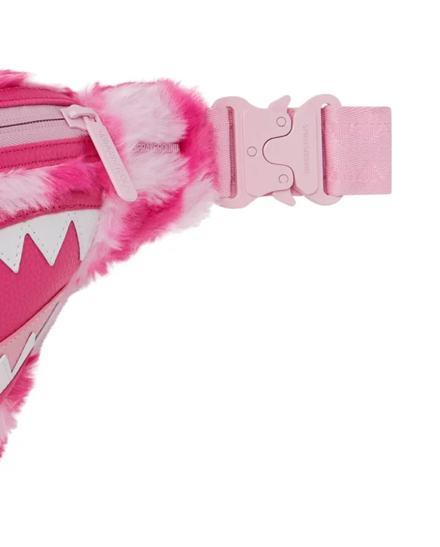 SPRAYGROUND PINK FUR CHECK SAVVY CROSSBODY B8275 18x4x38 cm - SPRAYGROUND