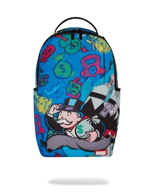 SPRAYGROUND MONOPOLY BLUE TEAR THROUGH BACKPACK B9207 46 x 15 x 29 cm