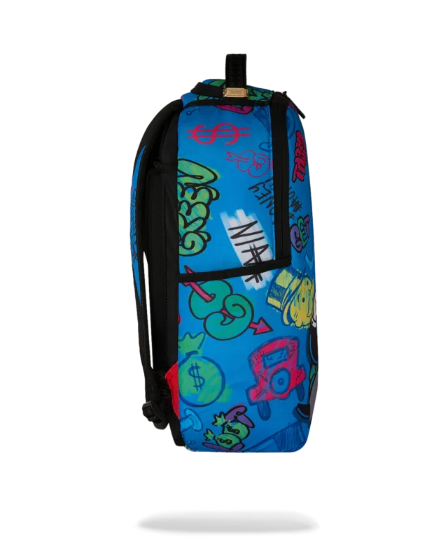 SPRAYGROUND MONOPOLY BLUE TEAR THROUGH BACKPACK B9207 46 x 15 x 29 cm - SPRAYGROUND