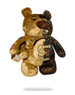 SPRAYGROUND SHARKS IN PARIS GOLD DRIP MONEYBEAR BACKPACK B9342 25'' x 7'' x 12''   - Image 8
