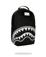 SPRAYGROUND SHARK CENTRAL WHITE STENCIL SHARK BLACK NYLON BACKPACK B9634 46 x 15 x 29 cm - Image 5