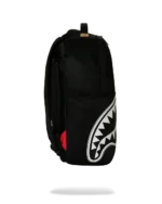 SPRAYGROUND SHARK CENTRAL WHITE STENCIL SHARK BLACK NYLON BACKPACK B9634 46 x 15 x 29 cm - Image 2