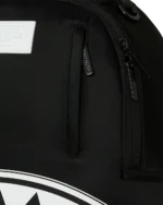 SPRAYGROUND SHARK CENTRAL WHITE STENCIL SHARK BLACK NYLON BACKPACK B9634 46 x 15 x 29 cm - Image 4